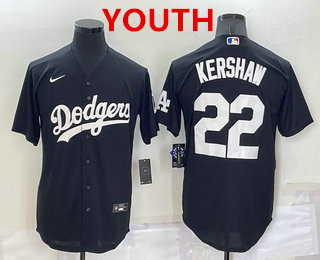 Youth Los Angeles Dodgers #22 Clayton Kershaw Black Turn Back The Clock Stitched Cool Base Jersey,We sell and wholesale Youth Los Angeles Dodgers #22 Clayton Kershaw Black Turn Back The Clock Stitched Cool Base Jersey on line form chian!